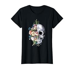 Flower skull maglietta usato  Spedito ovunque in Italia 