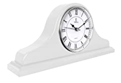 Mantel clock white for sale  Delivered anywhere in USA 