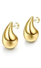 Gold teardrop earrings for sale  Delivered anywhere in USA 