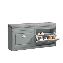 SoBuy FSR64-HG,Hallway Shoe Bench,Shoe Cabinet with Flip-Drawer and Seat Cushion Grey, used for sale  Delivered anywhere in Canada