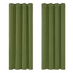 Deconovo curtains green for sale  Delivered anywhere in UK
