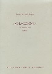 Chaconne violine . gebraucht kaufen  Wird an jeden Ort in Deutschland