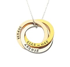 Personalised linked circles for sale  Delivered anywhere in UK