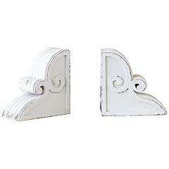 Pair distressed white for sale  Delivered anywhere in UK