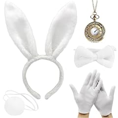 5pcs white rabbit for sale  Delivered anywhere in UK