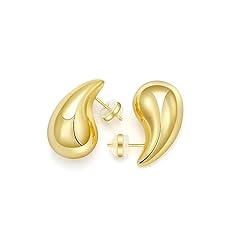 Gold teardrop earrings for sale  Delivered anywhere in USA 