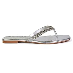 Womens flat diamante for sale  Delivered anywhere in UK