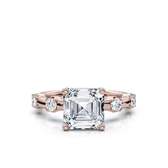 Asscher cut moissanite for sale  Delivered anywhere in USA 