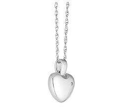 Silver diamond heart for sale  Delivered anywhere in UK