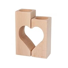 Wooden paire bougeoirs d'occasion  Livré partout en Belgiqu