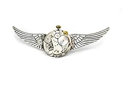 Steampunk wings brooch for sale  Delivered anywhere in UK