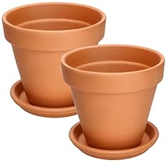 Usato, KOTARBAU® Set di 2 vasi da fiori in terracotta, diametro 17 cm, per interni e giardini usato  Spedito ovunque in Italia 