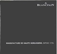 Blancpain manufacture haute d'occasion  Livré partout en France