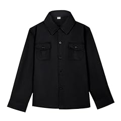 Black button shirt for sale  Delivered anywhere in USA 