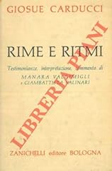 Rime ritmi. d'occasion  Livré partout en France