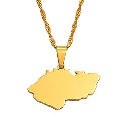 Map pendant necklace for sale  Delivered anywhere in UK