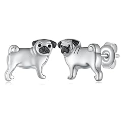 Pug earrings 925 for sale  Delivered anywhere in USA 