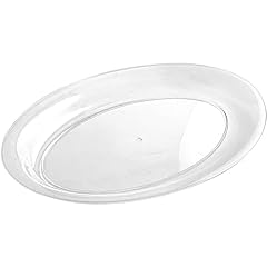 Clear plastic oval for sale  Delivered anywhere in USA 