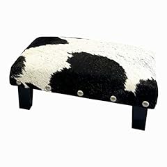 Genuine cowhide footstool for sale  Delivered anywhere in UK
