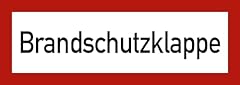 Schild brandschutzklappe pvc gebraucht kaufen  Wird an jeden Ort in Deutschland