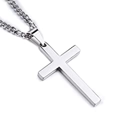 Cross necklace men for sale  Delivered anywhere in UK