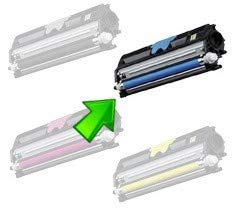 Toner 6121 ciano usato  Spedito ovunque in Italia 