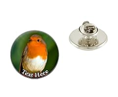Personalised robin pin for sale  Delivered anywhere in UK