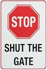 Gate insurance sign for sale  Delivered anywhere in USA 
