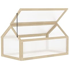 Outsunny Wooden Cold Frame Greenhouse Garden Polycarbonate for sale  Delivered anywhere in Ireland