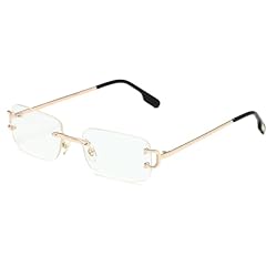 Ggpyyon rimless rectangle for sale  Delivered anywhere in UK