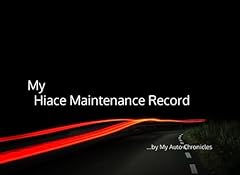 Hiace maintenance record for sale  Delivered anywhere in UK