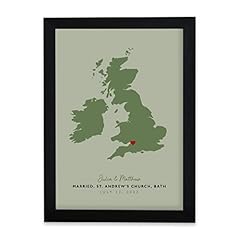 Print personalised map for sale  Delivered anywhere in UK
