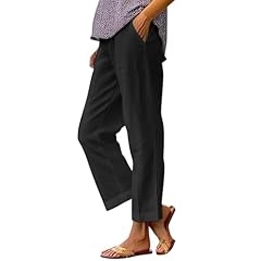 Wide leg linen for sale  Delivered anywhere in UK
