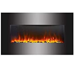 GLOW MASTER UK Electric Fire Fireplace Curved Black for sale  Delivered anywhere in UK