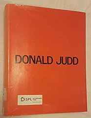 Donald judd catalogue for sale  Delivered anywhere in USA 