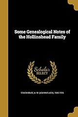 Genealogical notes hollinshead for sale  Delivered anywhere in Ireland