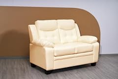 Cream bonded leather for sale  Delivered anywhere in UK