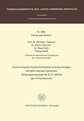 Feinstrukturell morphometrisch gebraucht kaufen  Wird an jeden Ort in Deutschland