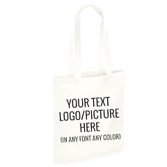 Custom cotton tote for sale  Delivered anywhere in UK