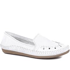 Leather slip pumps for sale  Delivered anywhere in UK