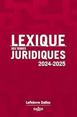 Lexique termes juridiques d'occasion  Livré partout en France