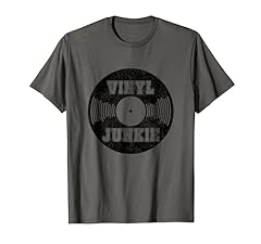 Vinyl junkie shirt for sale  Delivered anywhere in USA 