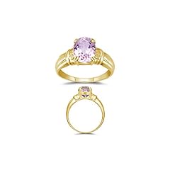 2.65 Cts 10x8 mm AA Oval Kunzite Solitaire Ring in for sale  Delivered anywhere in Canada