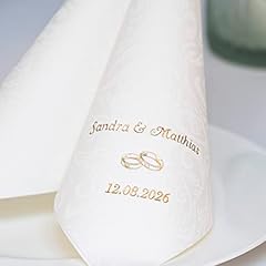 Personalisierte hochzeitsservi gebraucht kaufen  Wird an jeden Ort in Deutschland