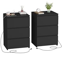 Fotosok black nightstand for sale  Delivered anywhere in USA 