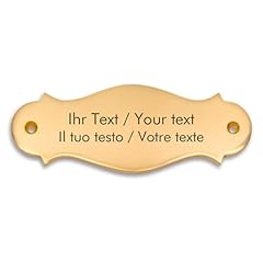 Messingschild personalisierter gebraucht kaufen  Wird an jeden Ort in Deutschland