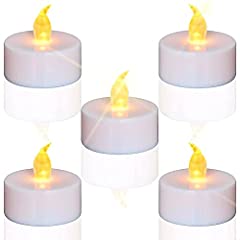 LEOSAN Tea Lights Flameless Led Candles:24 Pack Flickering for sale  Delivered anywhere in USA 