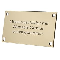 Messingschild gravur schild gebraucht kaufen  Wird an jeden Ort in Deutschland
