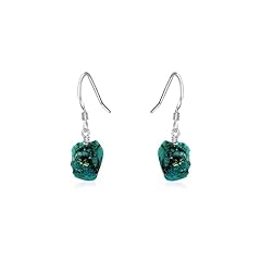 Emerald Raw Nugget Earrings in Sterling Silver for sale  Delivered anywhere in Canada