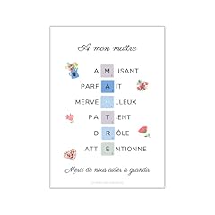 Affiche maître personnalisée d'occasion  Livré partout en France